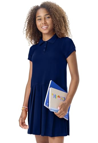 Image of Classroom Girls Polo Dress School Outfit for Toddler,Pleated Skirt