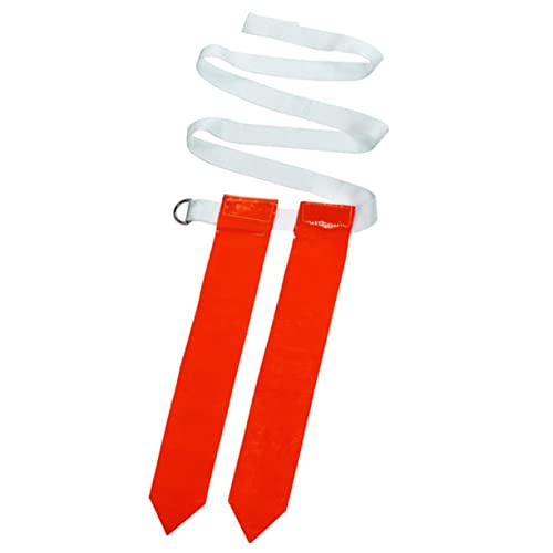 BRIGHTFUFU Set of 2 American Football Waist Belts Nylon Rugby Training Belts with Easy-on/Flags for Team Practices