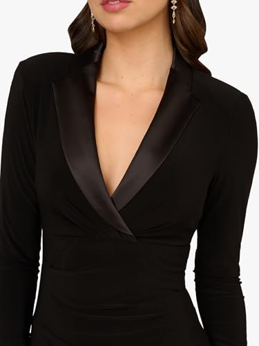 Adrianna Papell Women's Tuxedo Long Dress2