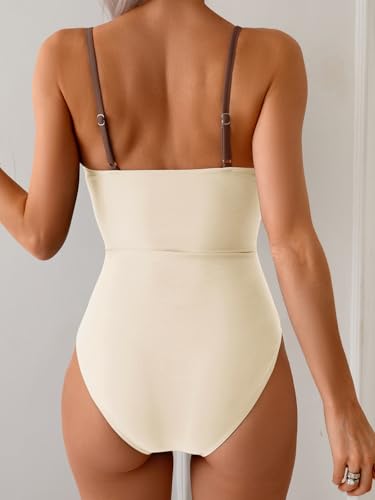 Image of Eomenie Womens Cutout One Piece Swimsuit with Ring Linked Sexy Monokini Bathing Suit for Beach Vacation