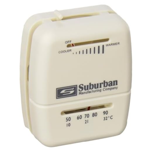 Suburban 161154 Wall Thermostat - Heat Only - White