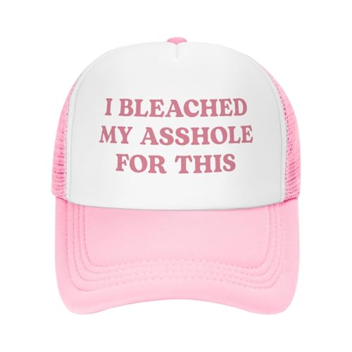 Image of Funny Trucker Hats for Women Hot Pink Funny Gag Baseball Cap for Girls Women Men Hat