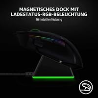 Razer Mouse Dock Chroma - Charging Station mit RGB Beleuchtung für DeathAdder V2 Pro, Viper Ultimate, Basilisk Ultimate, Naga Pro (Magnetische Maus-Ladestation, rutschfest) Schwarz – Ansicht 2