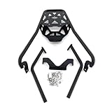 Porte Bagages Moto Boîte Supérieure Étagère Support Chargement pour Aprilia SRGT 200 2022 – 2024 Support Montage Top Case Moto(Noir)