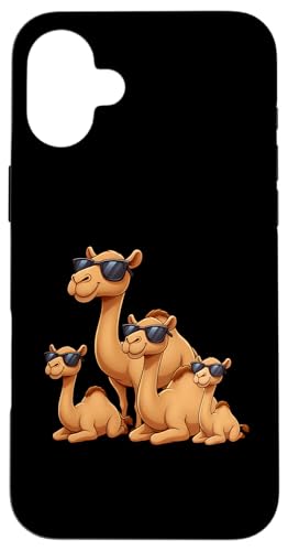 Camel Family Wearing Sunglasses Funny Arabian Animal Desert �X�}�z�P�[�X iPhone 16 Plus �p