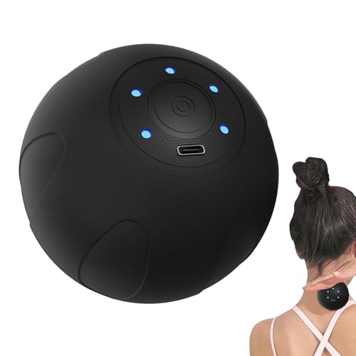 Pelota de Masaje | Masajeador Cervical De 5 Velocidades | Herramienta De Masaje Recargable Portátil Para Espalda Hombros Cuello Cintura Muslos Brazos Y Más