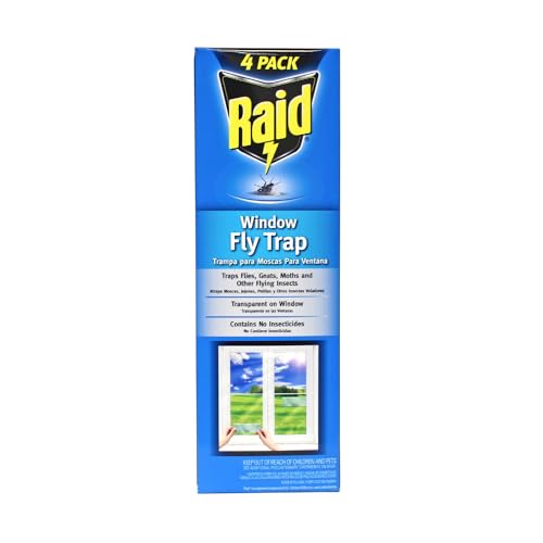 Raid Window Fly Traps, 4 Traps