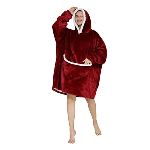 ASVNDD Familienkinder Niedliche Druckerei Übergroße Fleece- Decke Hoodie Outdoor- Kapuze Decken Tragbare Hoodie-Blanket-Sweatshirt-Pullover (Color : SSLS02, Size : Kid-1pcs) Cover