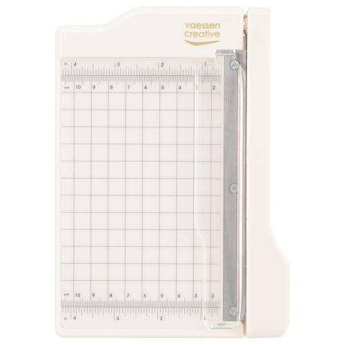Vaessen Creative Mini Massicot Trim Easy, 10 x 15 cm, Machine pour Couper Cartonné, Papier Mousse, Feuilles de Liège et Autres Matériaux pour Loisirs...
