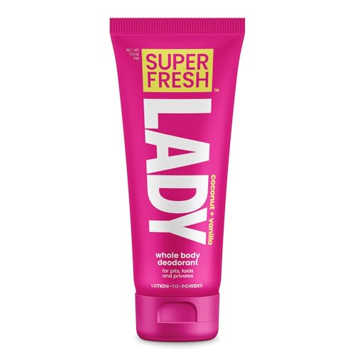 Lady Parts Whole Body Deodorant Lotion For Women | POWDER LOTION for Privates & Body to Stop Odor & Friction | Aluminum Free | CocoVanilla Scent | 4oz