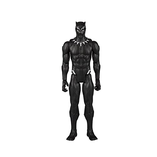 Marvel, Boneco Pantera Negra Titan Hero Series, Preto
