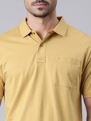 Image of Classic Polo Men's Half Sleeve Polo Neck Authentic Fit Solid Cotton T-Shirt