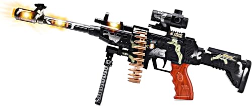 Image of RUHANI Army Style Machine Gun Toy for Kids (Multi Colour)