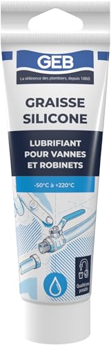 Graisse silicone pour robinetterie étui-tube 125 ml lubrifiant joint plomberie