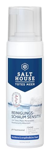 Salthouse Totes Meer Therapie Reinigungsschaum Sensitiv, sanft reinigend, mit Panthenol und Allantoin für empfindliche Gesichtshaut,150ml