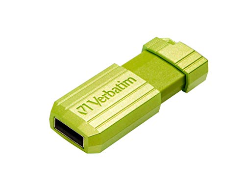 Verbatim Clé USB Pinstripe 64Go I USB 2.0 I Memory Stick USB I pour Laptop Ordinateur Portable ultrabook TV autoradio I Stick USB 2.0 I Clé USB avec mécanisme Poussoir I Vert Eucalyptus