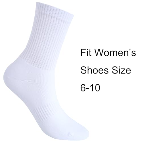 Image of Womens Anti Odor Blister Proof Seamless Cotton Moisture Wicking Sports Ankle /Crew Dress Socks,Size 6-10