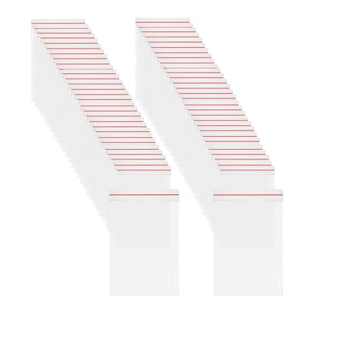 500 Piezas Bolsas Con Cierre Zip de Plástico, Bolsitas de Plastico Pequeñas Transparente con Cremallera Bolsas Autocierre Sellada Reutilizables y de Conservación 4 cm x 6 cm