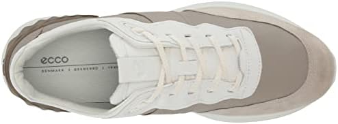 ECCO Men's Astir Retro Sneaker, Gravel/Moon Rock/Bright White/Black, 13-13.5 | Image 4