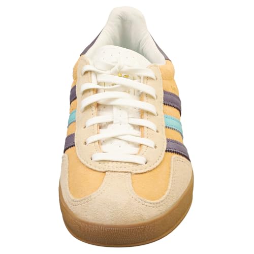Image of adidas Gazelle Indoor Men's Sneaker, Glow Orange /Shadow Violet /Off White, Size 4
