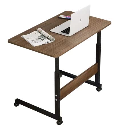 WANCHIY 昇降式 ロータイプ 幅60×奥40cm パソコンデスク机 PCデスク 組立簡単 ダークブラウン 勉強机 学習デスク 収納 在宅勤務 一人暮らし ダメ人間になるテーブル おしゃれ 頑丈 折りたたみ式 大人用 リモートワーク用 仕事用 木製 ベ