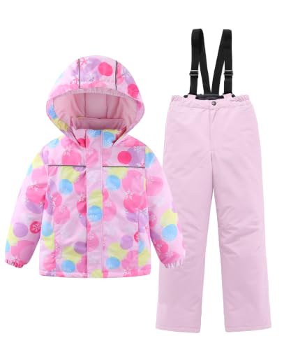 Image of Hiheart Boys Girls Winter Ski Jacket & Pants Set 2-Piece Snowsuit