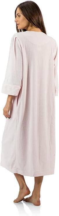 Image of Casual Nights - Jacquard Fleece zip up robes for women | women's house coats with pockets | Duster For Ladies