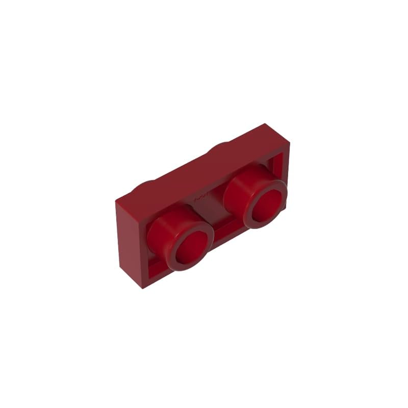 GDS-1581 1x2 Double Sided Board 50PCS Compatible with Lego Toy DIY Parts and MOC Components for Major Brick Brands Color:Dark Red