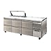 Continental Refrigerator CRA93-10-D Refrigerated Base Sandwich Unit, 93" Wide, #300 Series