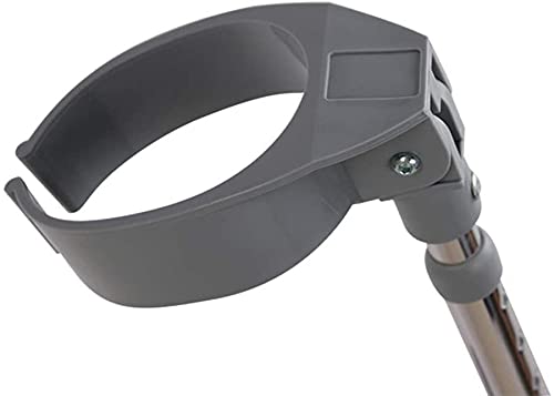 Muletas de bastón: muleta de antebrazo de Aluminio Liviana estándar para Adultos con Mango de Aluminio Fundido para Mayor Resistencia Ajuste de Altura de Doble Mano y puño