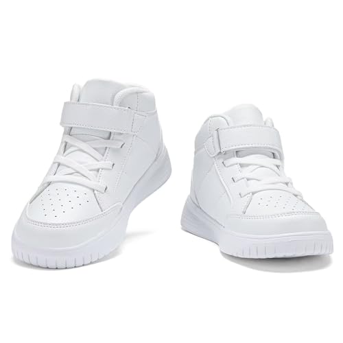 Kids Sneakers Boys Running Shoes Girls High Top Casual Lightweight Classic Adjustable Strap Sneakers4