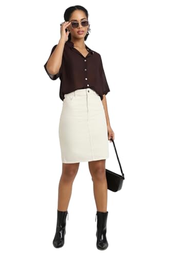Image of Forever 21 Women Solid Regular Fit Shirt