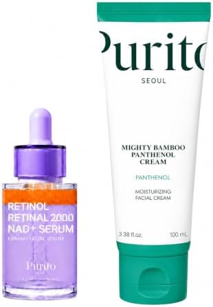 Retinol 0,1 % + Retina 0,1 % suero facial antienvejecimiento, paquete de crema barrera pantenol 10 %