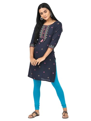 Image of Robinbosky Premium Stretchable Cotton Ankle Legging for Women | Suitable for Formal wear & Casual wear | High-End Elastic Makes The Leggings Squat Proof and Durable for Travel, Yoga, & Workout.