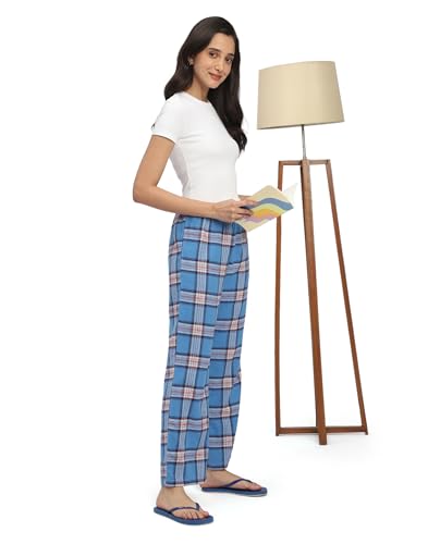 Image of B STORIES Women's Pyjama Pants - Relaxed Fit Nightwear Bottoms | Soft Pyjamas with Pockets | Breathable & Comfortable Sleepwear for Women (S-2XL)
