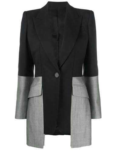 Blazer femme de couleur assortie veste confortable pour silhouette