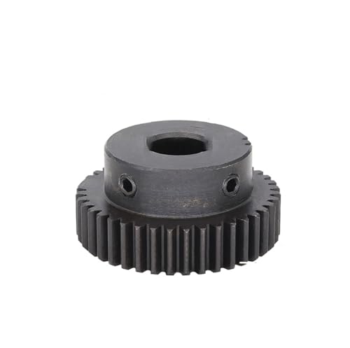 Bevel Gear Pinion Hardware Mechanical Module 1 Motor Gear 1M-40Teeth Carbon Steel Material Gear Wheel Bore Size 6/6.35/8/10/12/12.7/14/15/16/17/19/20 Mm(1M40T-Bore 15 mm)