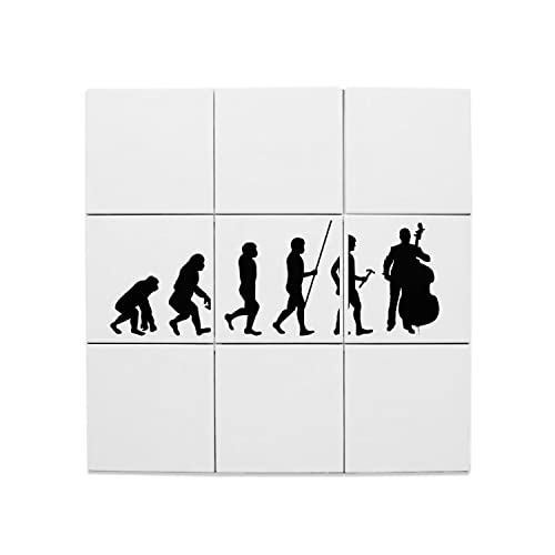 Carreaux céramique contrebasse, cadeau idéal pour musicien d'orchestre