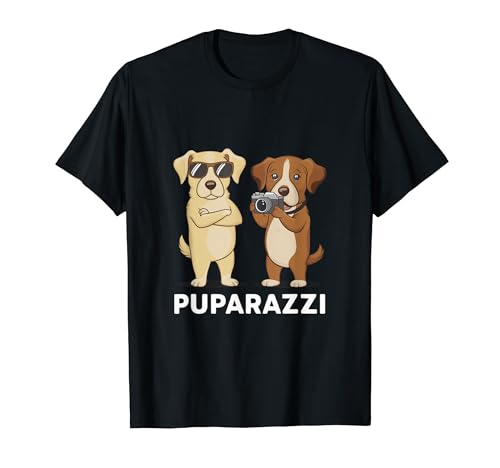 Puparazzi - Funny Dog Paparazzi Fotógrafo Juego de palabras Camiseta