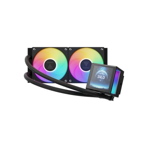 Image of Gamdias Chione P5-240 Black RGB Water Cooler with 3.4 inch 240mm IPS LCD Screen