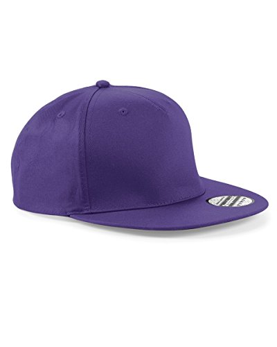 Beechfield Snapback Rapper Cap Colour=Purple Size=O/S
