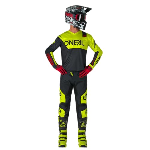 Oneal Element Racewear Motocross Pants, Black-Yellow, Size 34 - 3