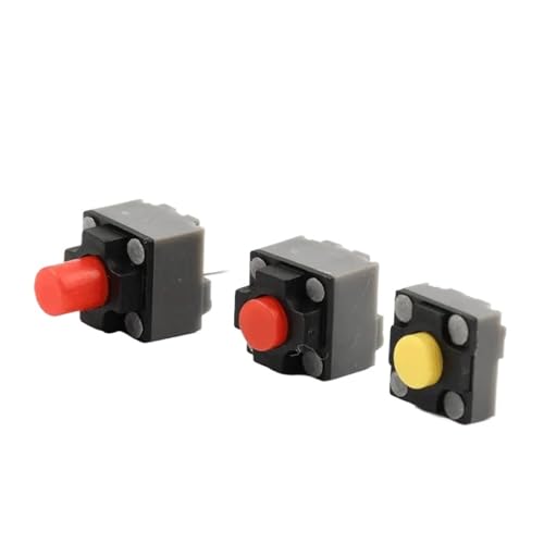 Bouton muet 6x6x7.3mm micro-interrupteur tactile carré sans clic pour réparation de souris