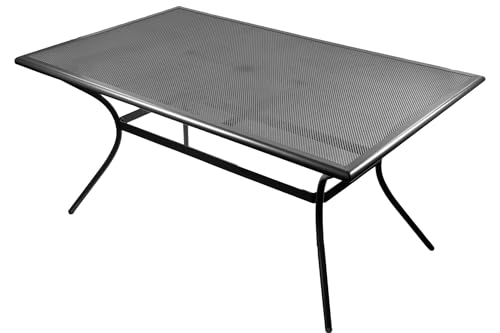Kynast Garden Streckmetall Gartentisch 150 x 90 cm Metalltisch Esstisch anthrazit