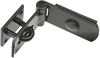 Merriway BH04492 250 mm (10 inch) Heavy Duty Security Swivel Locking Bar Hasp and Staple - Black