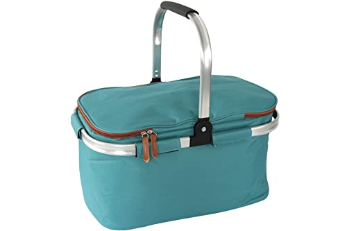 Posten Börse Einkaufs Korb Premium 23L faltbar Blau Einkaufskorb isoliert 46 cm Cover