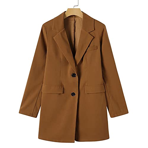 Women's Single Breasted Solid Lapel Blazer Fleece Fuzzy Faux Shearling Zipper Coats Warm Winter Oversized Outwear Jackets #TOP5