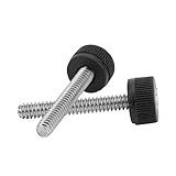 Oumefar 25PCS Knurled 6-32 Industrial Robot Parts Thumb Screw 304 Stainless Steel Thumb Screws for Industry Production