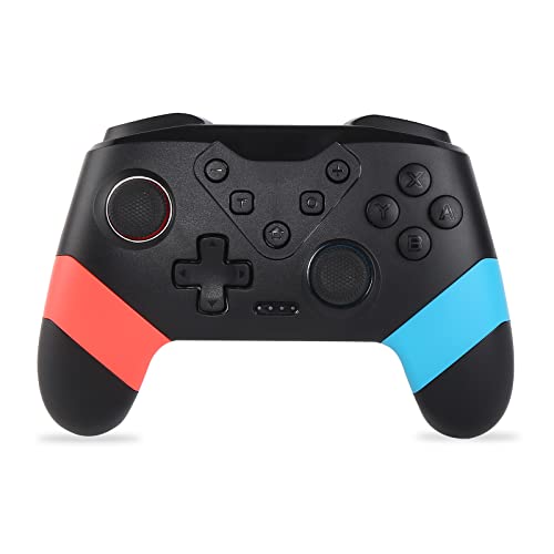Sanliova Wireless Controller kompatibel mit compatibility Switch, Bluetooth Switch Controller Gamepad Joypad Joystick mit Rechargeable Akku Dual Shock 6-Achsen Gyroskop Turbo, für Switch/Switch Lite Cover