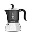 Bialetti Caffettiera Fiammetta Induction, 4 Tazze (150 ml), Adatta a Tutti i Piani Cottura, Design Elegante, Grigio